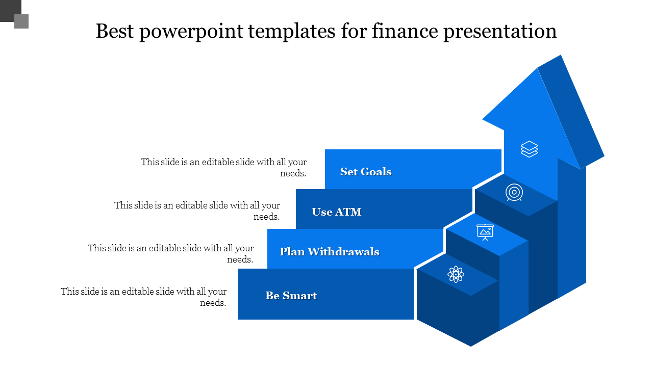 best powerpoint templates for finance presentation-Blue